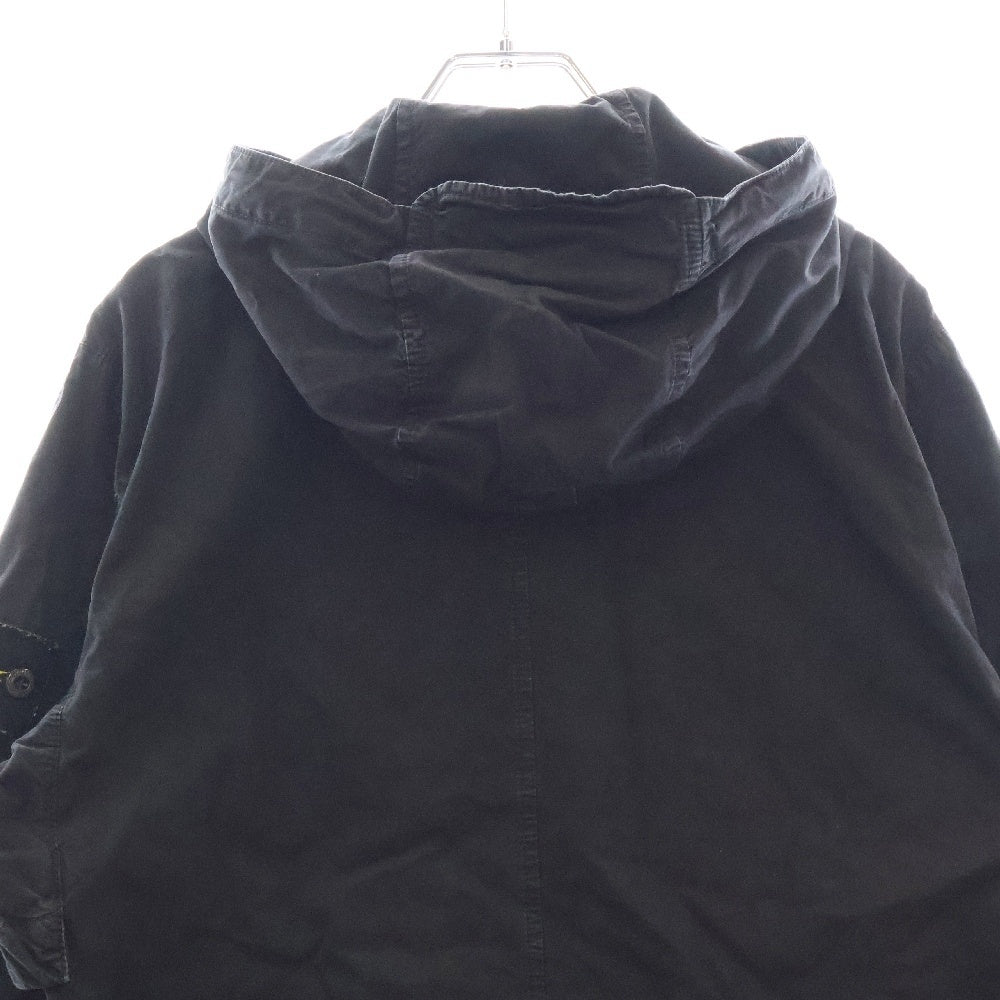 STONE ISLAND(ストーンアイランド) 24SS サイドワッペンロゴ ジップアップジャケット ブラック 8015106WN