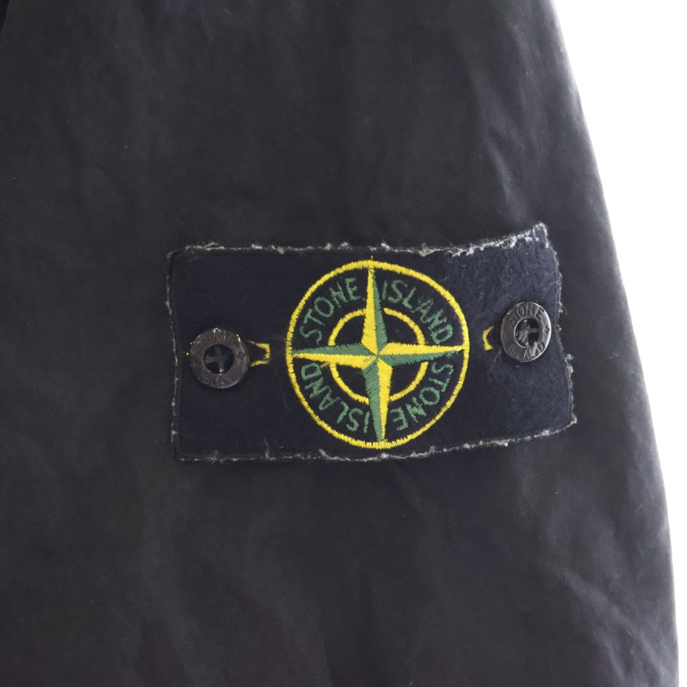 STONE ISLAND(ストーンアイランド) 24SS サイドワッペンロゴ ジップアップジャケット ブラック 8015106WN