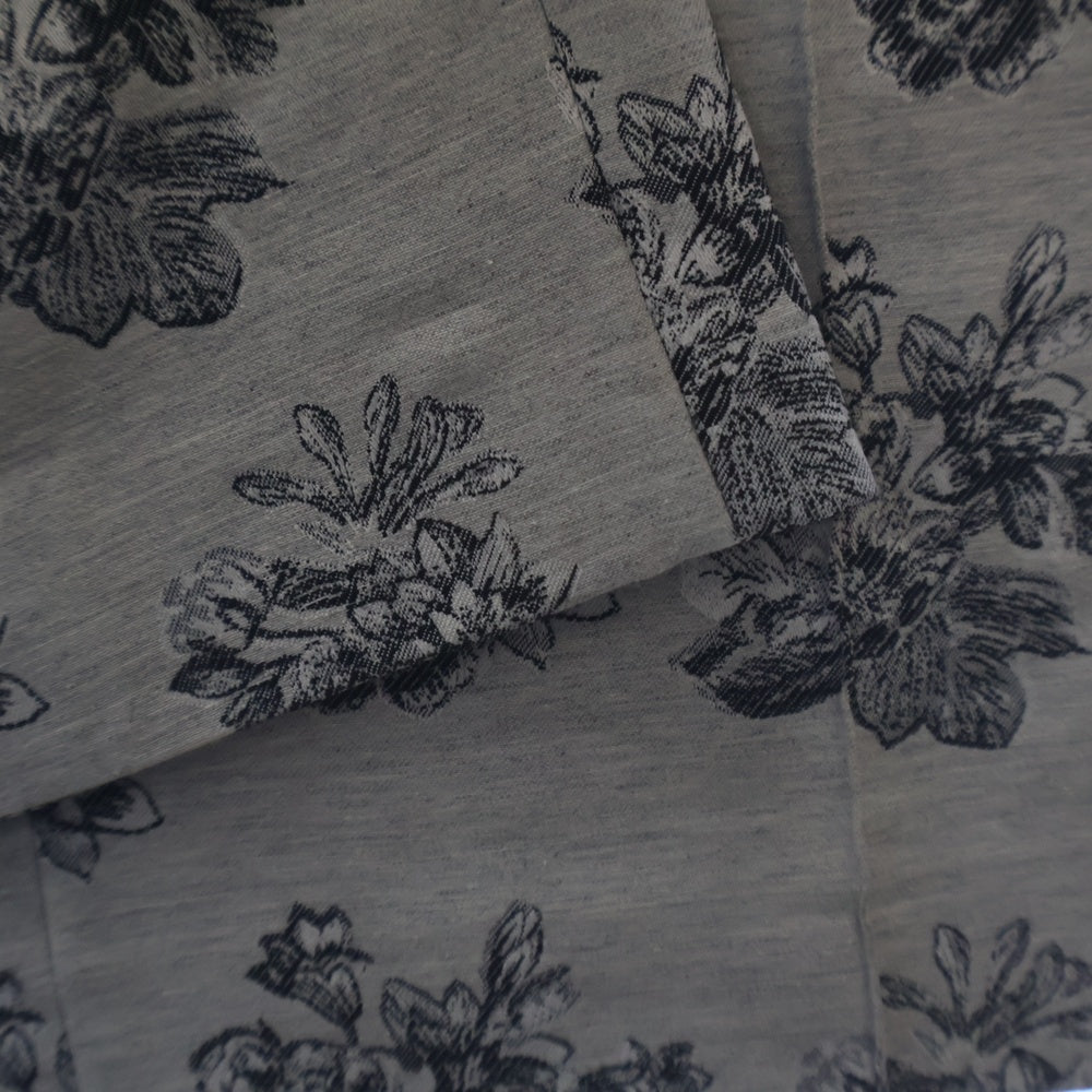 MAISON KITSUNE(メゾンキツネ) DOUBLE PLEAT TAILORED PANTS IN FLOWERS JACQUARD デザイン ダブルプリーツジャガードパンツ ベージュ LW01105WT3002
