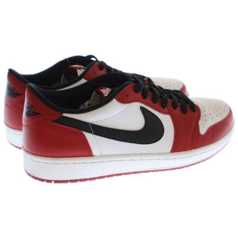 NIKE(ナイキ) 【観賞用 2015年製】 AIR JORDAN 1 LOW RETRO LOW CHICAGO エア ジョーダン シカゴ ローカットスニーカー ホワイト/レッド US9.5/27.5cm 705329‐600