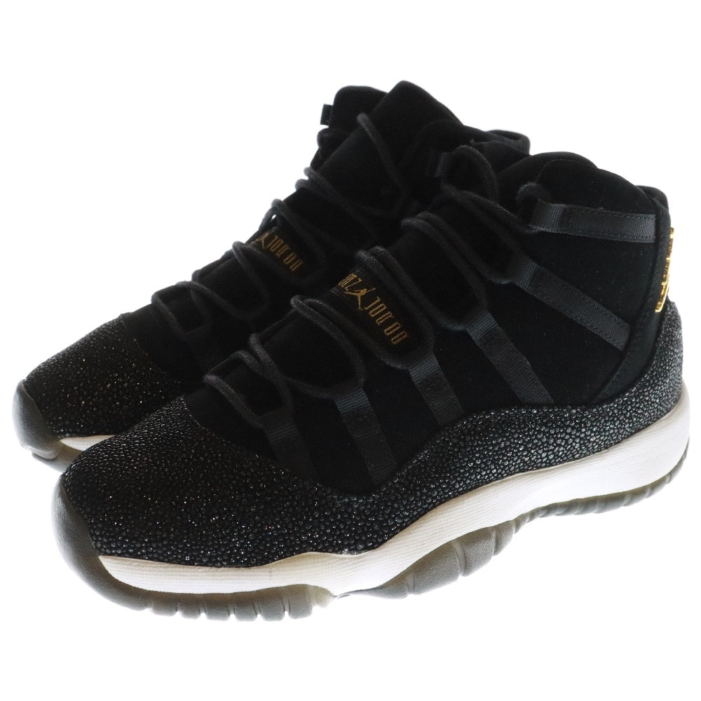 NIKE(ナイキ) GS Air Jordan 11 Heiress 852625-030 GSエアジョーダン11エアレス ハイカットスニーカー ブラック レディース US6Y/24cm