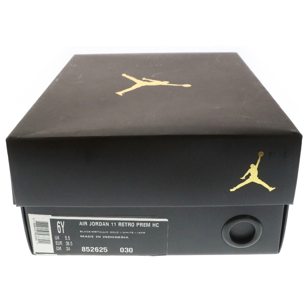 NIKE(ナイキ) GS Air Jordan 11 Heiress 852625-030 GSエアジョーダン11エアレス ハイカットスニーカー ブラック レディース US6Y/24cm
