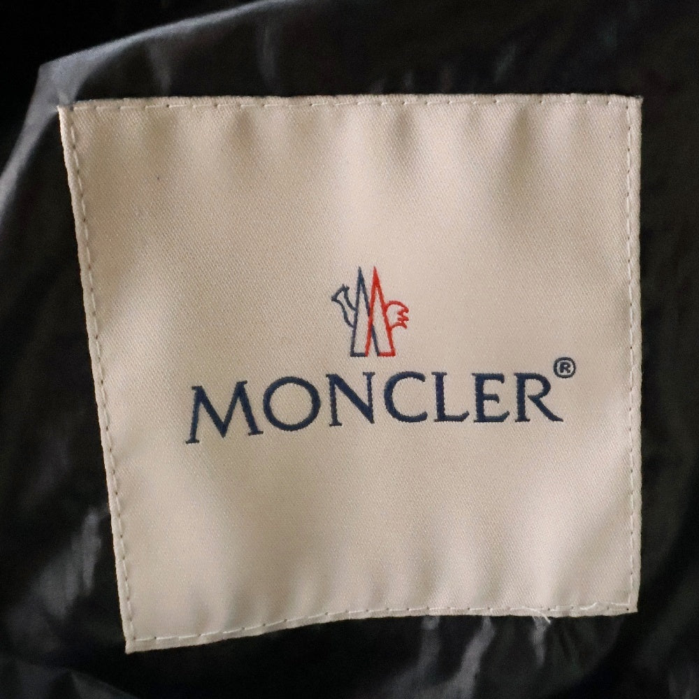 MONCLER(モンクレール) FARLAK GIUBBOTTO ファルラック トリコロールアイコンパッチ フード付き ナイロンジャケット ブラック 1A00161 54A81