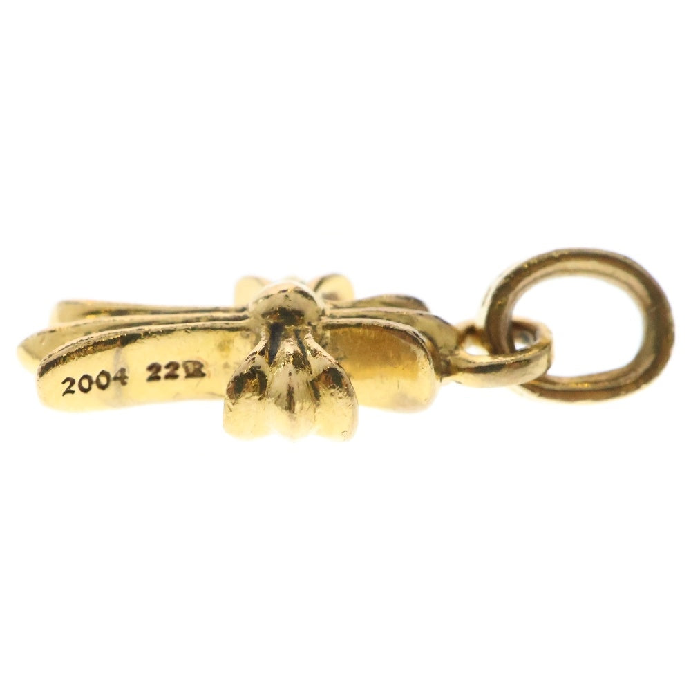 CHROME HEARTS(クロムハーツ) 22K CRS BBYFAT P/DIA ベイビーファットクロス PAVEダイヤ ペンダントトップ ゴールド BCA035