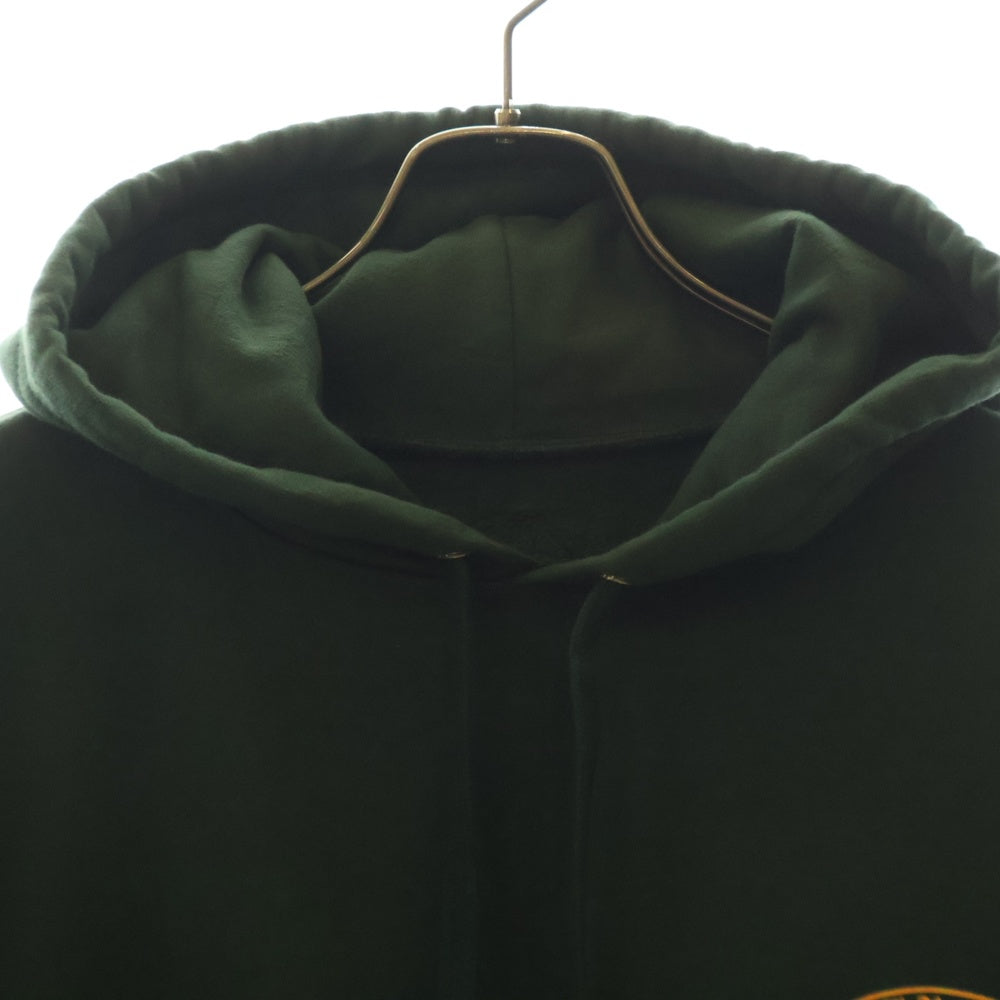 CHROME HEARTS(クロムハーツ) SWTSHRT PLVR バックアーチロゴ USAプリント スウェットプルオーバーパーカー グリーン/イエロー