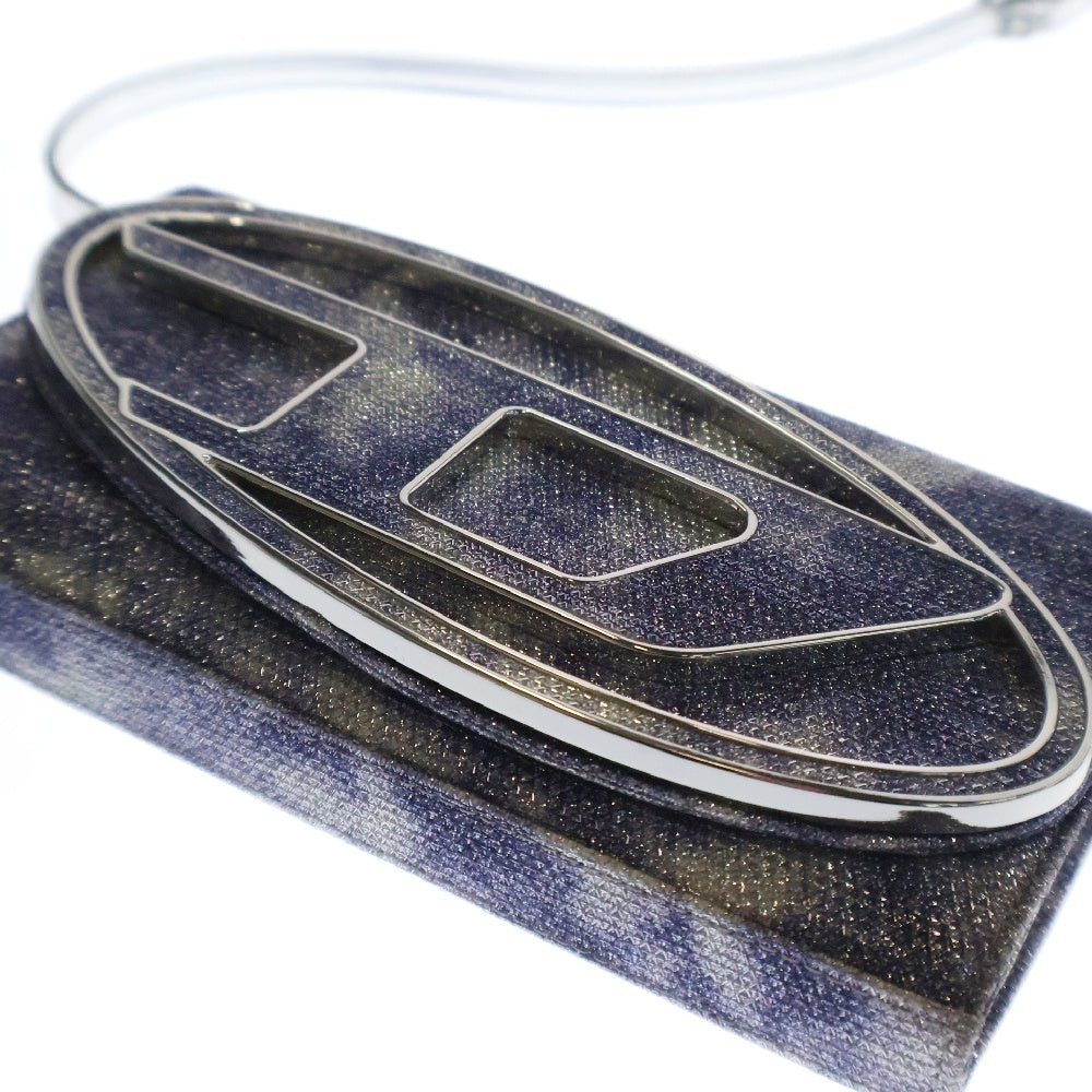 DIESEL(ディーゼル) 1DR WALLET STRAP ストラップ付き長財布 ロングウォレット レディース パープル/シルバー X09809 P2197
