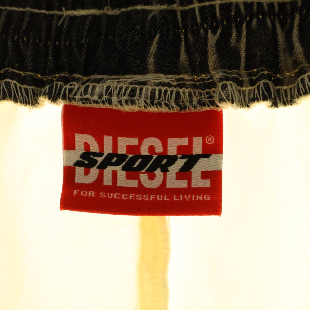 DIESEL(ディーゼル) AMWB-MAURICE-HT46 Dロゴ刺繍ナイロントラックパンツ ベージュ A11481