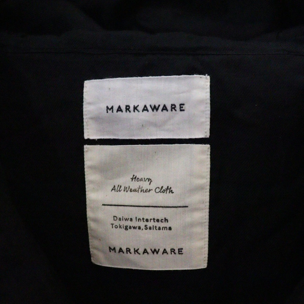 MARKAWARE(マーカウェア) aHEAVY ALL WEATHER CLOTH CARRY ALL JACKET ヘビーオールウェザー クロスキャリーオールジャケット ブラック A23C-08BL01C