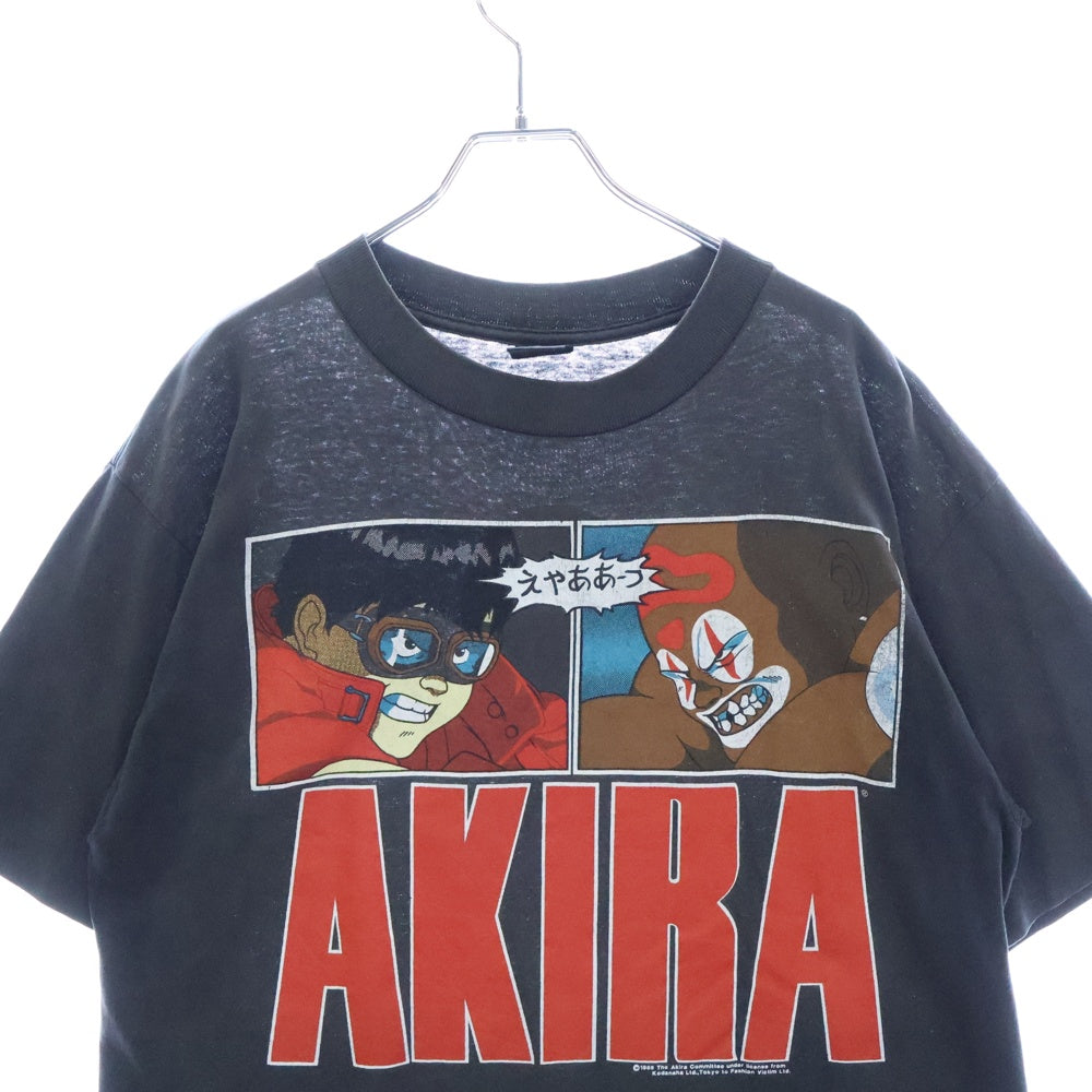 VINTAGE(ヴィンテージ) 80's AKIRA BLACK FASHION VICTIM ヴィンテージ アキラ 金田vsジョーカー 両面プリント 半袖Tシャツ カットソー ブラック