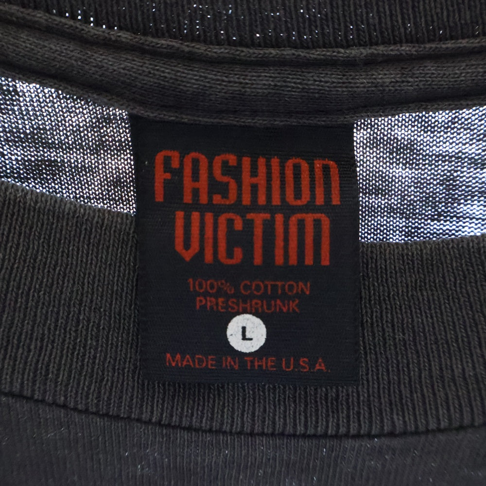 VINTAGE(ヴィンテージ) 80's AKIRA BLACK FASHION VICTIM ヴィンテージ アキラ 金田vsジョーカー 両面プリント 半袖Tシャツ カットソー ブラック