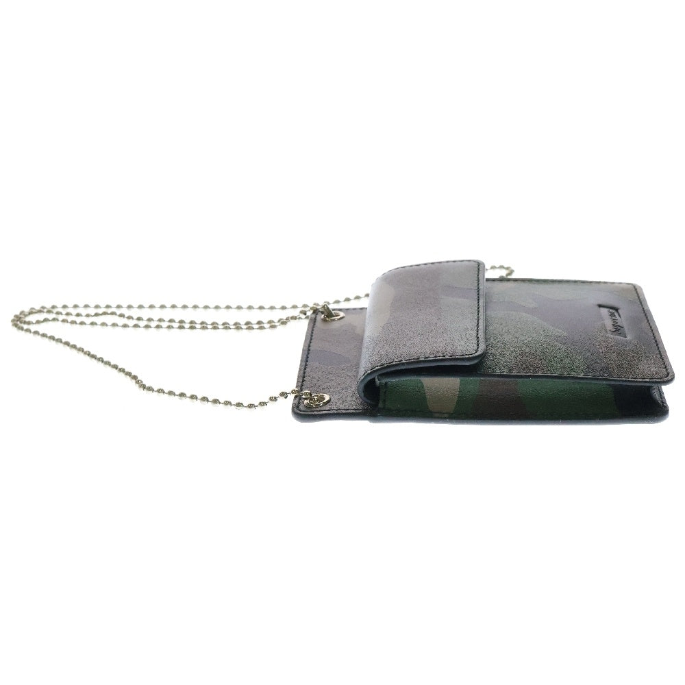 SUPREME(シュプリーム) 18AW Leather ID Holder レザー IDホルダー カモフラ柄 グリーン