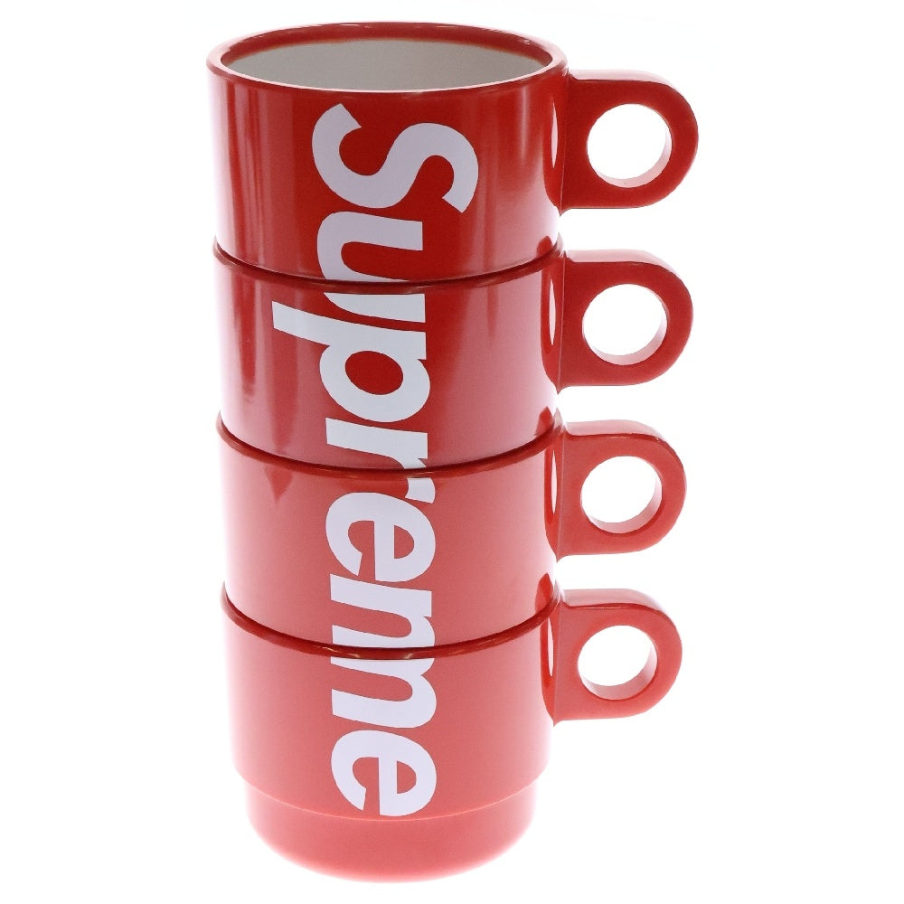 SUPREME(シュプリーム) 18SS Stacking Cups Set of 4 スタッキング カップセット コップ レッド