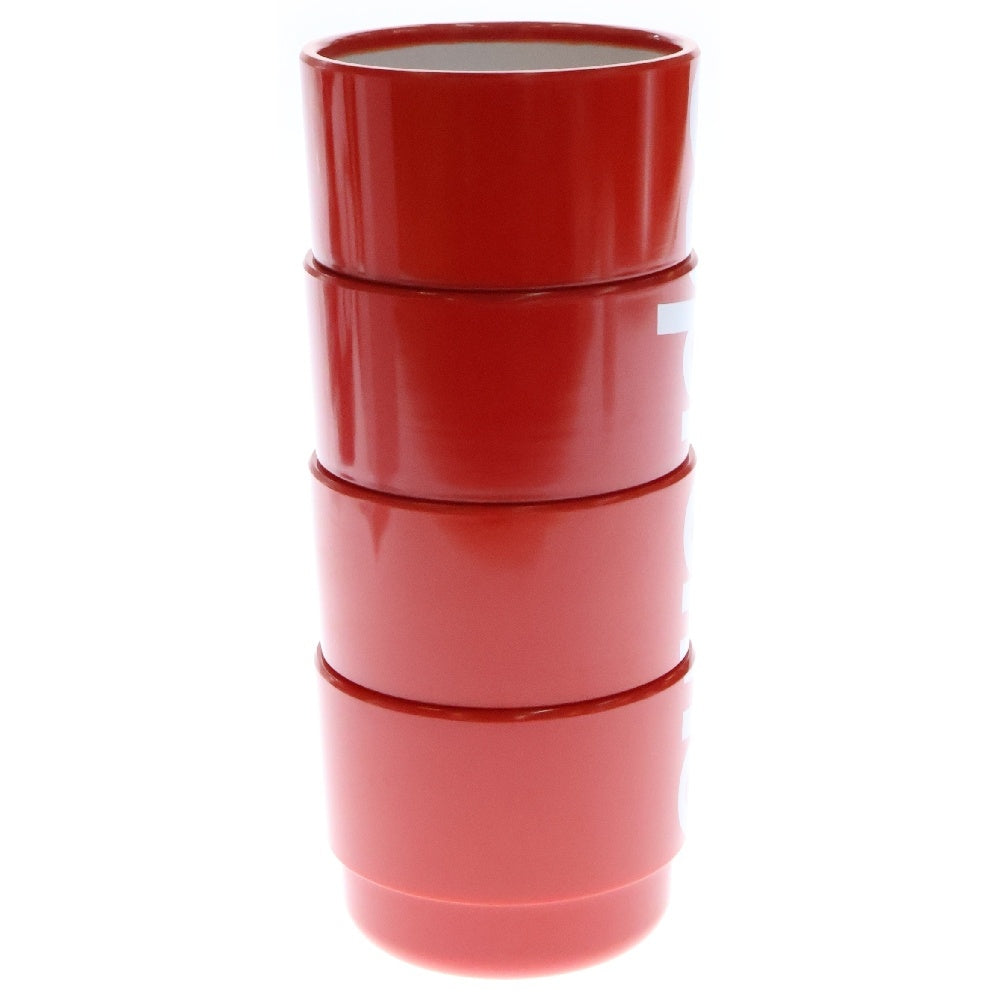 SUPREME(シュプリーム) 18SS Stacking Cups Set of 4 スタッキング カップセット コップ レッド