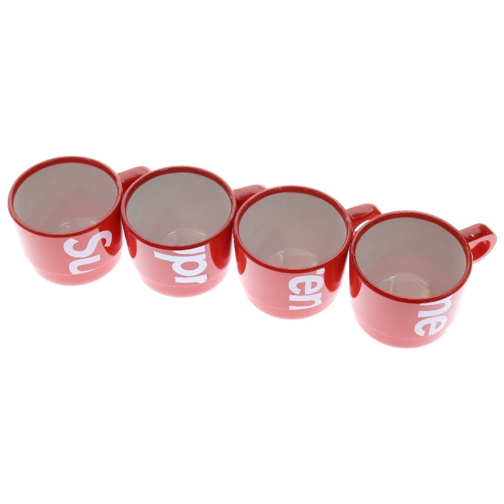 SUPREME(シュプリーム) 18SS Stacking Cups Set of 4 スタッキング カップセット コップ レッド