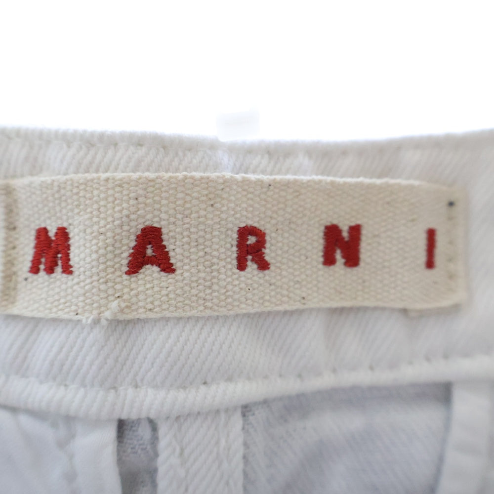 MARNI(マルニ) フレアデニム カットオフスカート レディース ブラック GOJD0489Y1USCU46