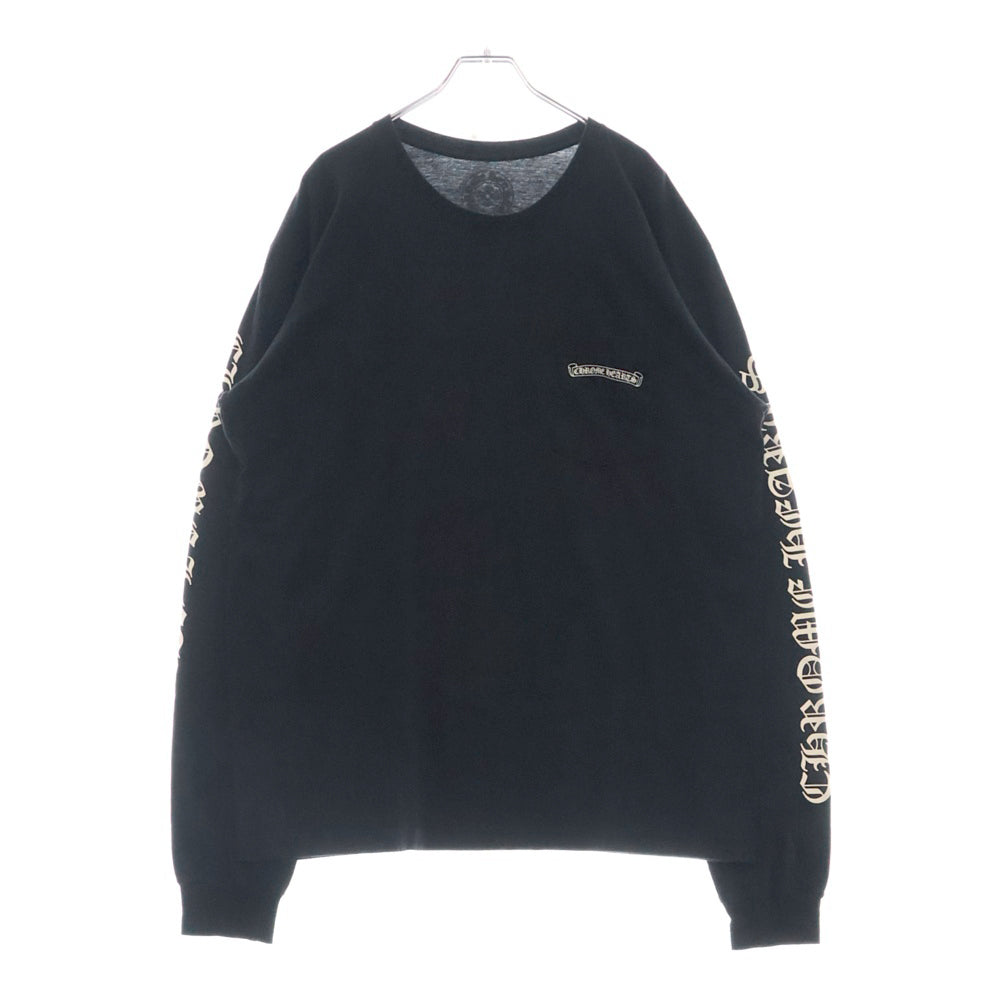 CHROME HEARTS(クロムハーツ) CH LS バックロゴプリント長袖Tシャツ カットソー ブラック