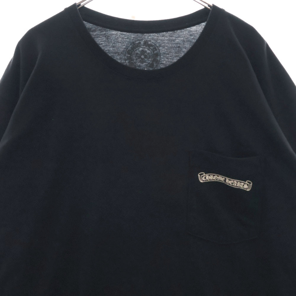 CHROME HEARTS(クロムハーツ) CH LS バックロゴプリント長袖Tシャツ カットソー ブラック