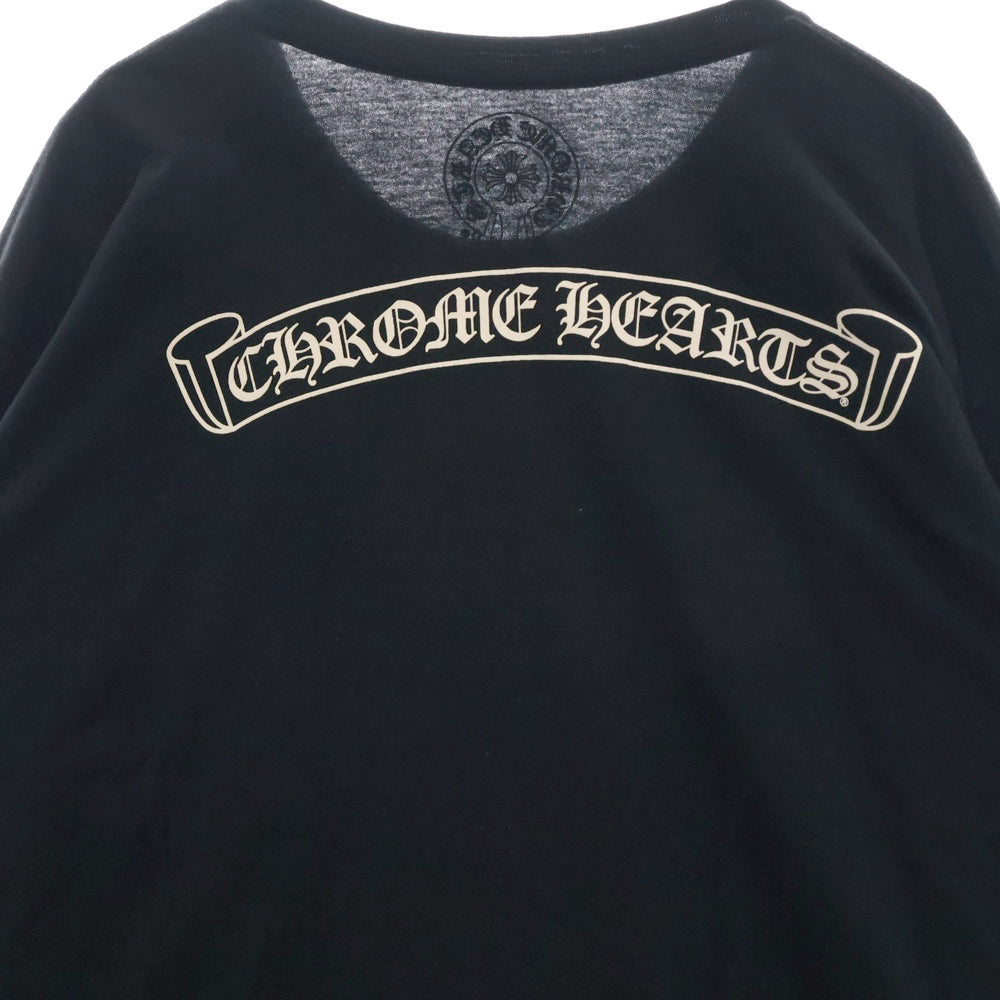 CHROME HEARTS(クロムハーツ) CH LS バックロゴプリント長袖Tシャツ カットソー ブラック