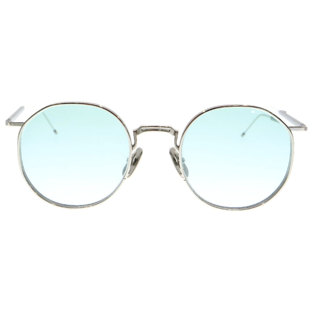 THOM BROWNE(トムブラウン) ウェリントンサングラス 眼鏡 アイウェア シルバー/グレー TBX125-A-01 ※度入り