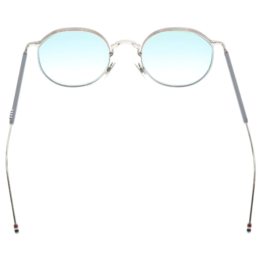 THOM BROWNE(トムブラウン) ウェリントンサングラス 眼鏡 アイウェア シルバー/グレー TBX125-A-01 ※度入り