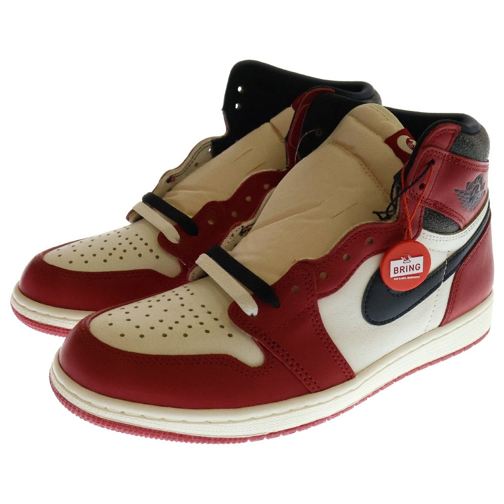 NIKE(ナイキ) AIR JORDAN 1 HIGH OG CHICAGO LOST & FOUND DZ5485-612 エアジョーダン1 シカゴ ロストアンドファウンド ハイカットスニーカー ホワイト/レッド US9.5/27.5cm