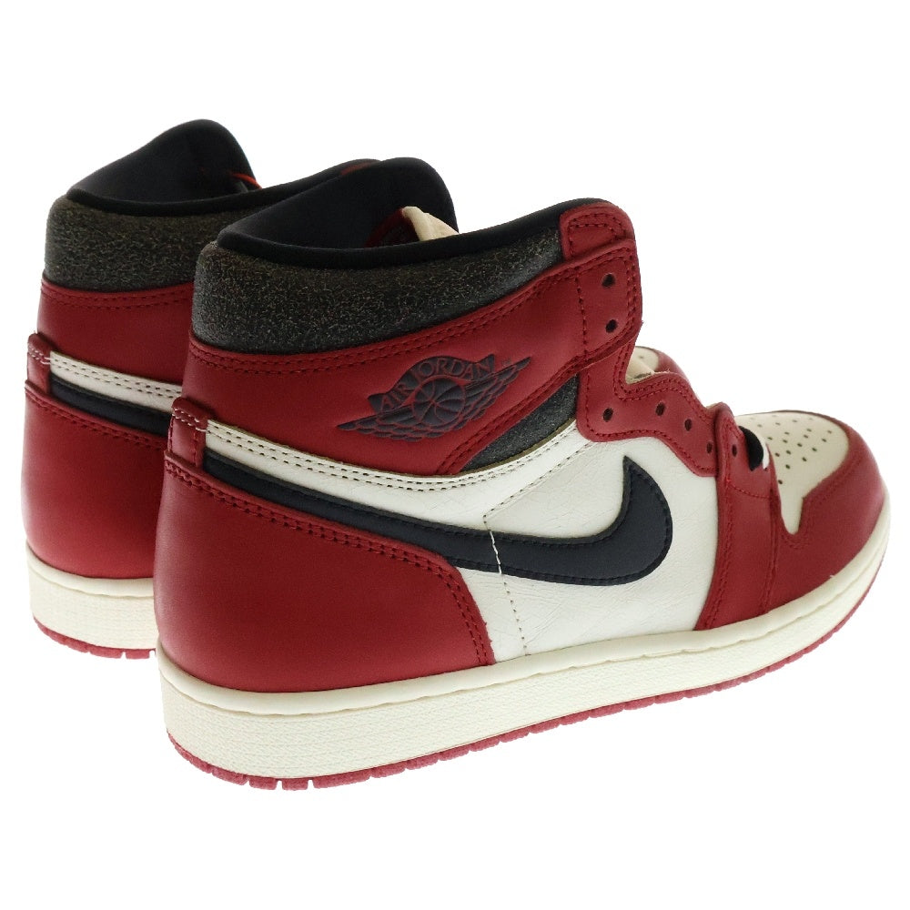 NIKE(ナイキ) AIR JORDAN 1 HIGH OG CHICAGO LOST & FOUND DZ5485-612 エアジョーダン1 シカゴ ロストアンドファウンド ハイカットスニーカー ホワイト/レッド US9.5/27.5cm