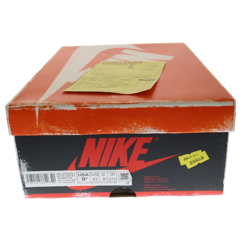 NIKE(ナイキ) AIR JORDAN 1 HIGH OG CHICAGO LOST & FOUND DZ5485-612 エアジョーダン1 シカゴ ロストアンドファウンド ハイカットスニーカー ホワイト/レッド US9.5/27.5cm