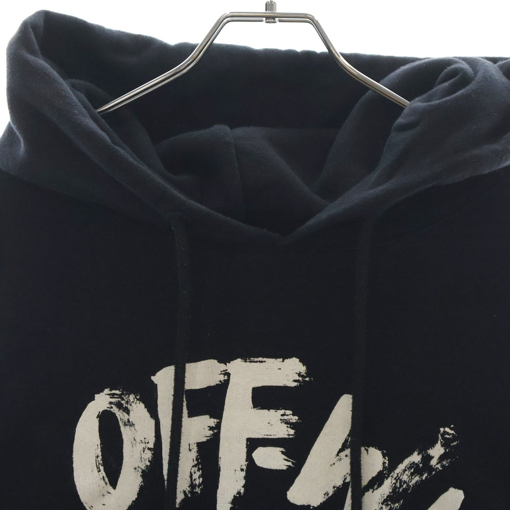 OFF-WHITE(オフホワイト) 22AW Script Hoodie スクリプトロゴ スウェットプルオーバーパーカー ブラック OMBB085F22FLE006