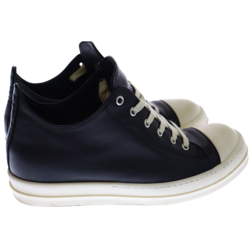 Rick Owens(リックオウエンス) LOW SNEAKER ロースニーカー オールレザー ブラック RU01E5891