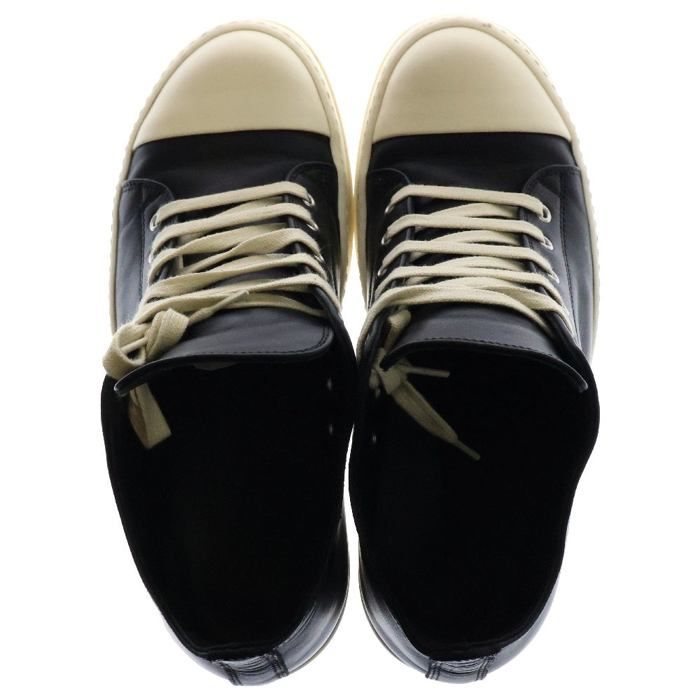 Rick Owens(リックオウエンス) LOW SNEAKER ロースニーカー オールレザー ブラック RU01E5891