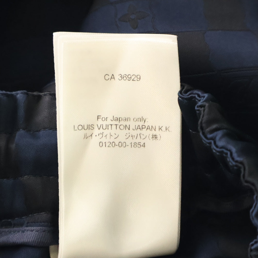 LOUIS VUITTON(ルイヴィトン) 25SS シルクブレンドベルベットイブニングパジャマパンツ トラウザー ネイビー RM242MF HLA HRFP2W/1AFWCQ
