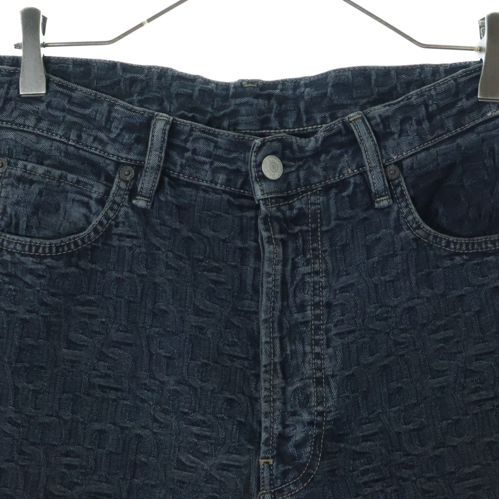 Acne Studios(アクネ ストゥディオズ) 1981M Monogram Baggy fit jeans モノグラムバギーフィットジーンズ デニムパンツ ブルー B00377