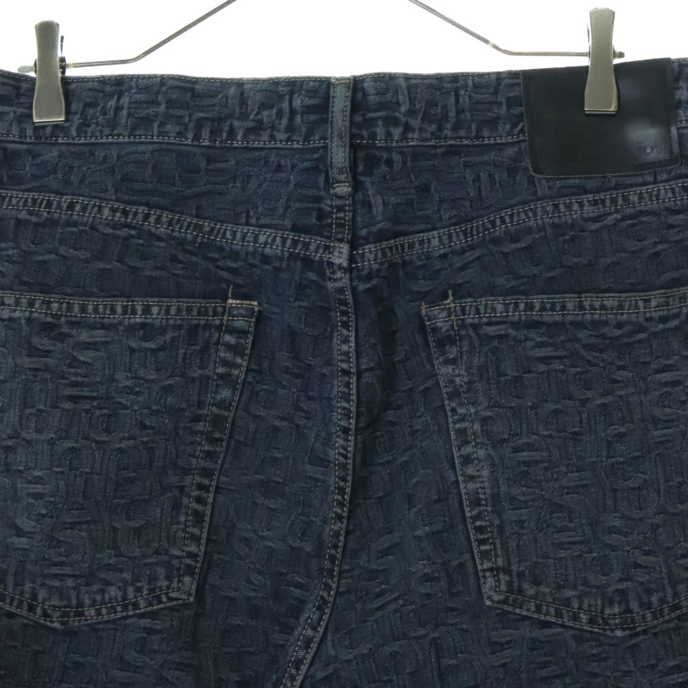 Acne Studios(アクネ ストゥディオズ) 1981M Monogram Baggy fit jeans モノグラムバギーフィットジーンズ デニムパンツ ブルー B00377
