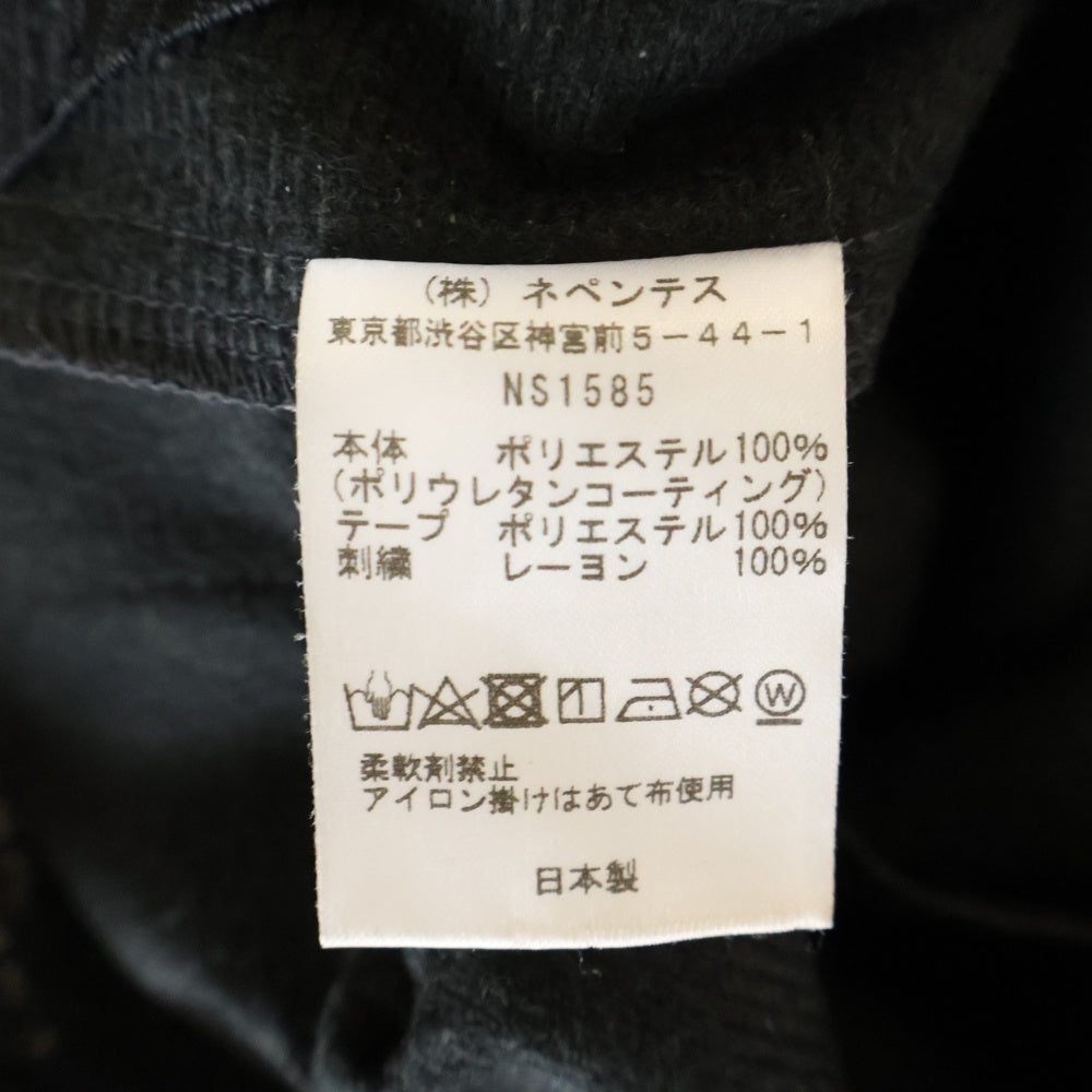 Needles(ニードルス) 24AW×NUBIAN TRACK PANTS SYNCETIC LEATHER EXCLUSIVE NS1585 ヌビアン トラックパンツ フェイクレザー ブラック