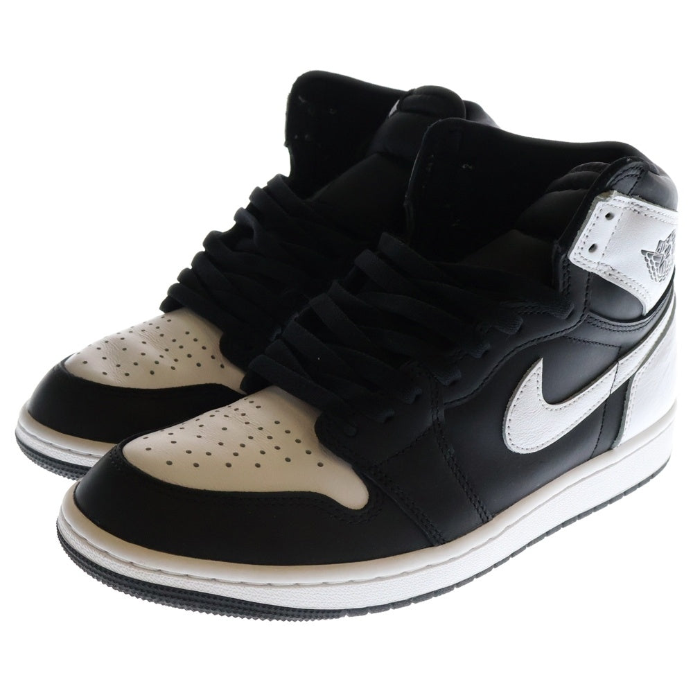 NIKE(ナイキ) AIR JORDAN 1 RETRO HIGH OG エア ジョーダン 1 レトロ ハイカットスニーカー ブラック/ホワイト US9/27cm DZ5485-010
