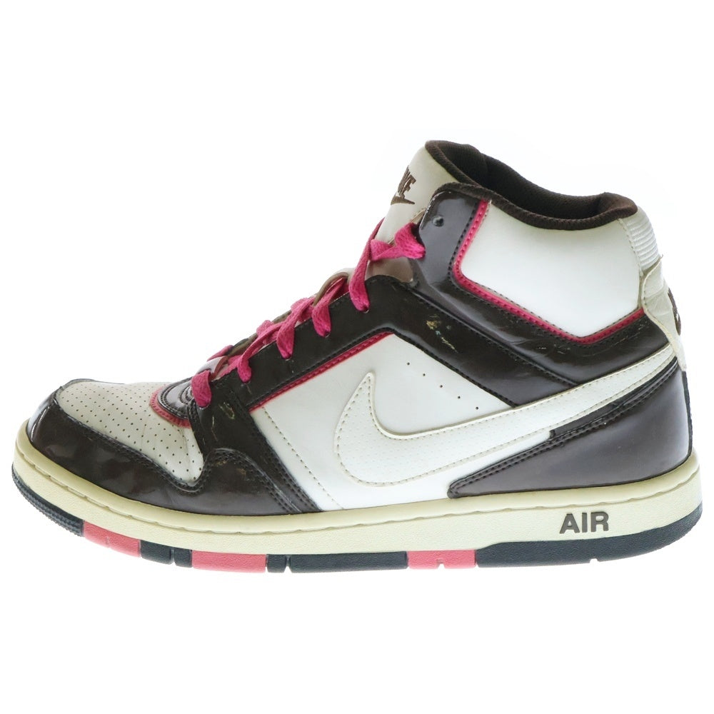 NIKE(ナイキ) 【鑑賞用 2010年製】AIR PRESTIGE 3 HIGH 395511‐100 エアプレステージハイ ハイカットスニーカー ホワイト/ブラウン US9.5/27.5