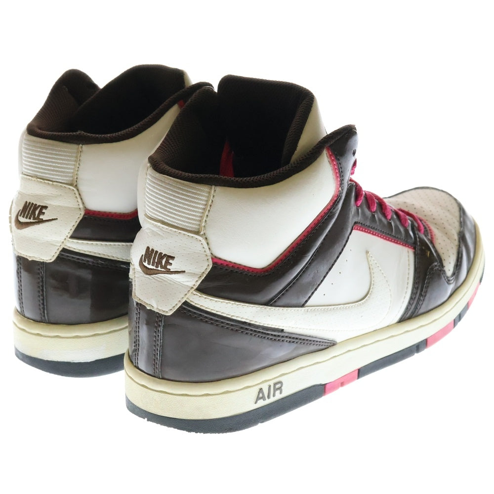 NIKE(ナイキ) 【鑑賞用 2010年製】AIR PRESTIGE 3 HIGH 395511‐100 エアプレステージハイ ハイカットスニーカー ホワイト/ブラウン US9.5/27.5