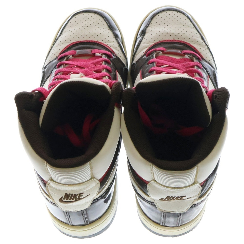 NIKE(ナイキ) 【鑑賞用 2010年製】AIR PRESTIGE 3 HIGH 395511‐100 エアプレステージハイ ハイカットスニーカー ホワイト/ブラウン US9.5/27.5
