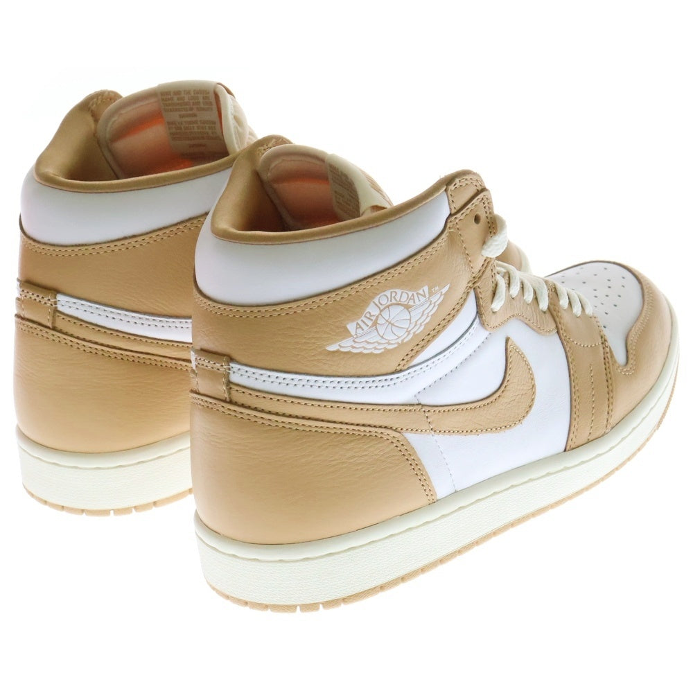 NIKE(ナイキ) WMNS AIR JORDAN 1 RETRO HI OG ウィメンズ エアジョーダン1 ハイカットスニーカー ホワイト/ベージュ US11/28cm FN6622-201