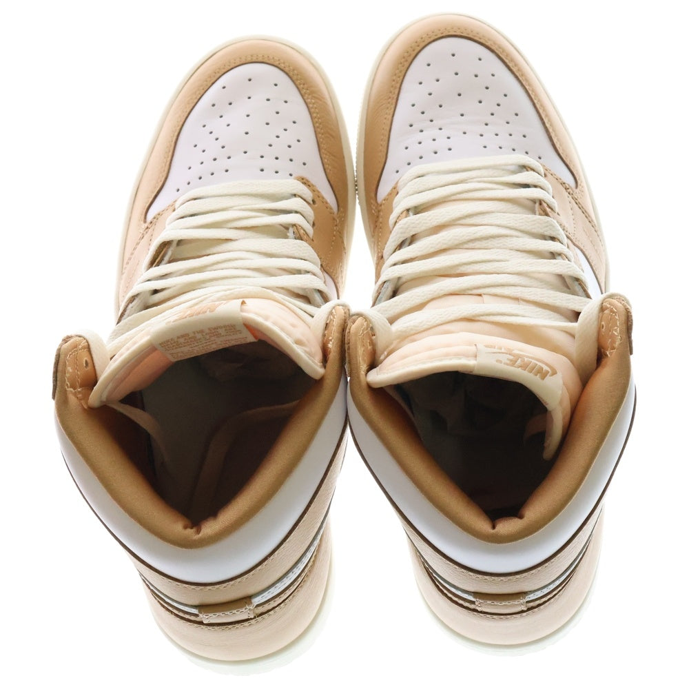 NIKE(ナイキ) WMNS AIR JORDAN 1 RETRO HI OG ウィメンズ エアジョーダン1 ハイカットスニーカー ホワイト/ベージュ US11/28cm FN6622-201