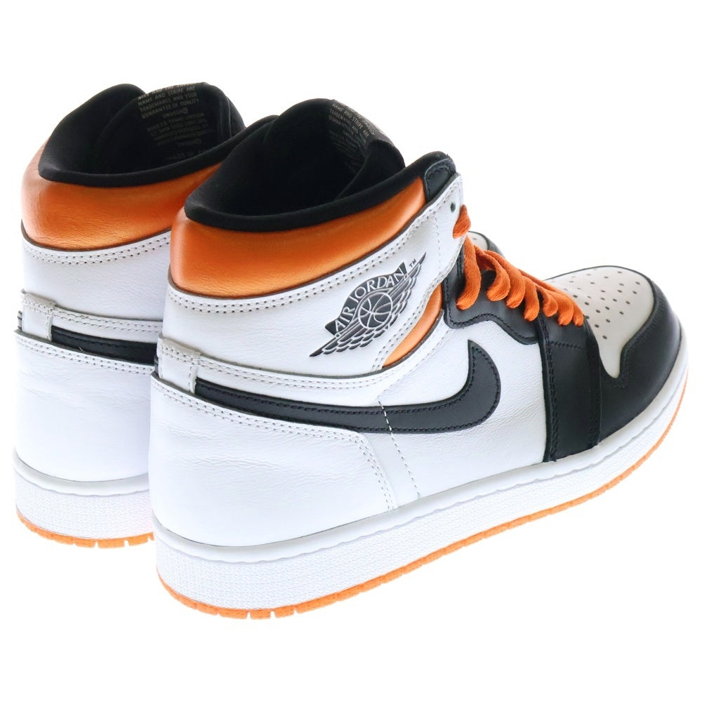 NIKE(ナイキ) AIR JORDAN 1 HIGH OG ELECTRO ORANGE 555088-180 エア ジョーダン 1 ハイ エレクトロオレンジ ハイカットスニーカー ホワイト/オレンジ US9/27cm