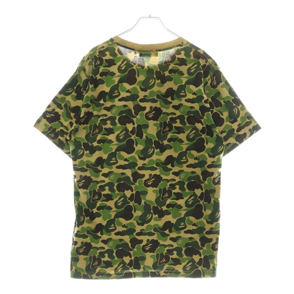A BATHING APE(アベイシングエイプ) BAPE ABC CAMO MULTI ベイプ カモ柄 マルチプリント半袖Tシャツ カットソー カーキ/グリーン 001CSH201032X