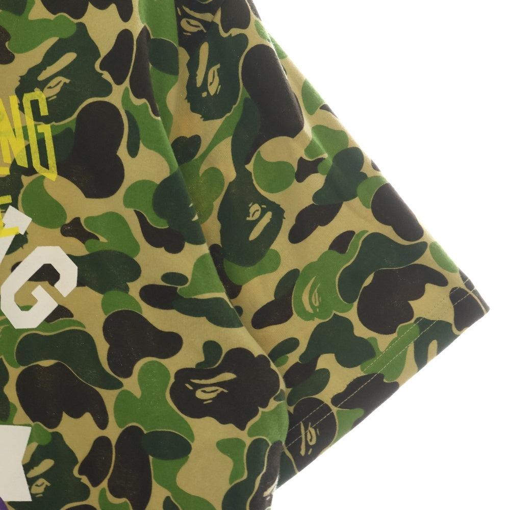 A BATHING APE(アベイシングエイプ) BAPE ABC CAMO MULTI ベイプ カモ柄 マルチプリント半袖Tシャツ カットソー カーキ/グリーン 001CSH201032X
