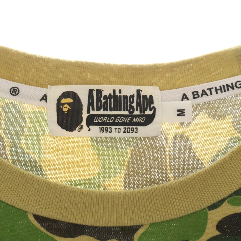 A BATHING APE(アベイシングエイプ) BAPE ABC CAMO MULTI ベイプ カモ柄 マルチプリント半袖Tシャツ カットソー カーキ/グリーン 001CSH201032X