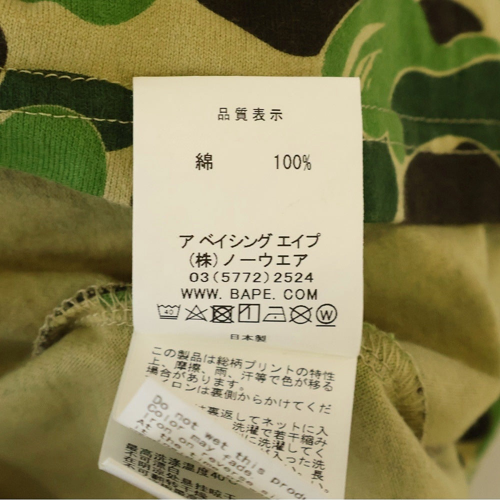 A BATHING APE(アベイシングエイプ) BAPE ABC CAMO MULTI ベイプ カモ柄 マルチプリント半袖Tシャツ カットソー カーキ/グリーン 001CSH201032X