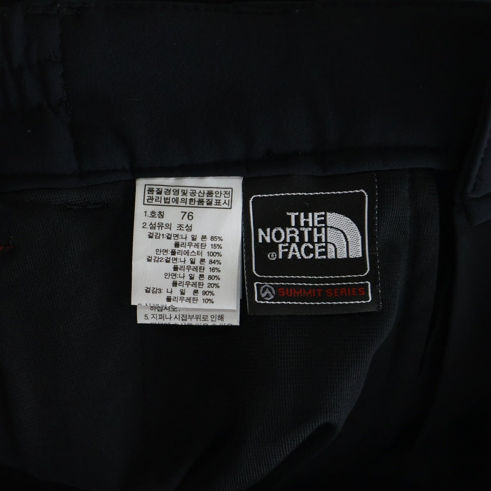 THE NORTH FACE(ザノースフェイス) ナイロンパンツ フリース WINDSTOPPER ブラック/レッド