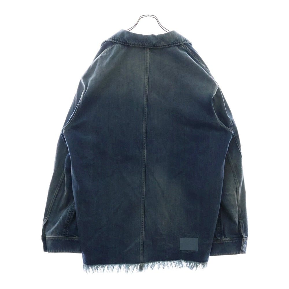 FENDI(フェンディ) 23SS Denim Jacket カットオフダメージ加工 デニムジャケット インディゴFW1225 AN4W