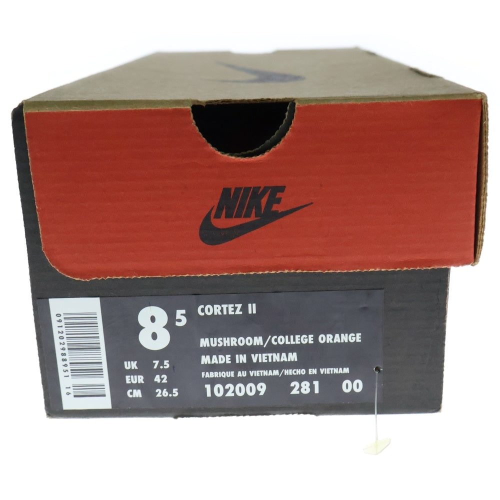 NIKE(ナイキ) 【観賞用 97年製】 CORTEZ 2 コルテッツ ツー ローカットスニーカー ベージュ/オレンジ US8.5/26.5cm 102009-281