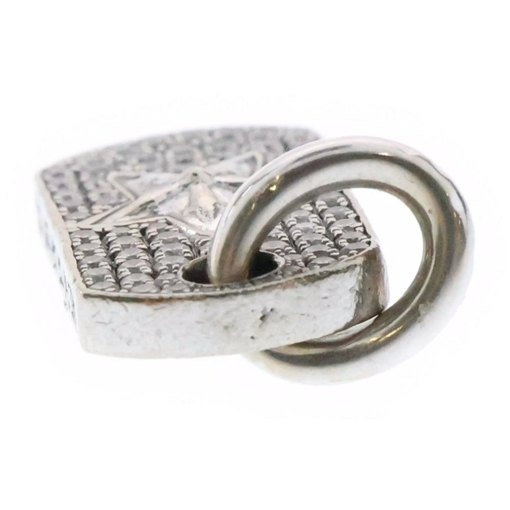 CHROME HEARTS(クロムハーツ) 18KWG CHROME HEARTS クロムハーツ DT TNY STAR P/DMND タイニースター パヴェダイヤ ホワイトゴールド ネックレストップ