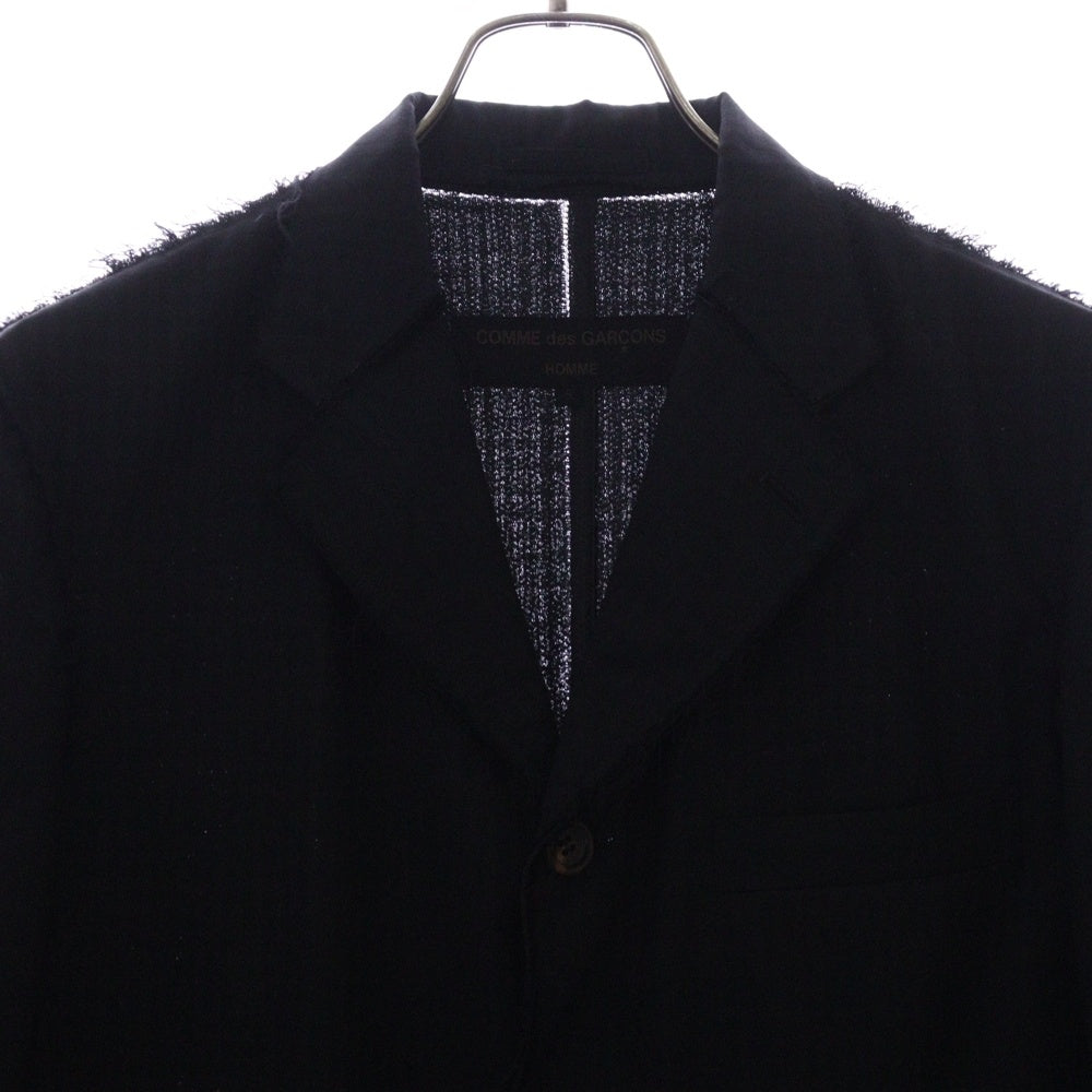 COMME des GARCONS HOMME(コムデギャルソンオム) 03'S ダメージ加工 テーラードジャケット ブラック HJ-J020